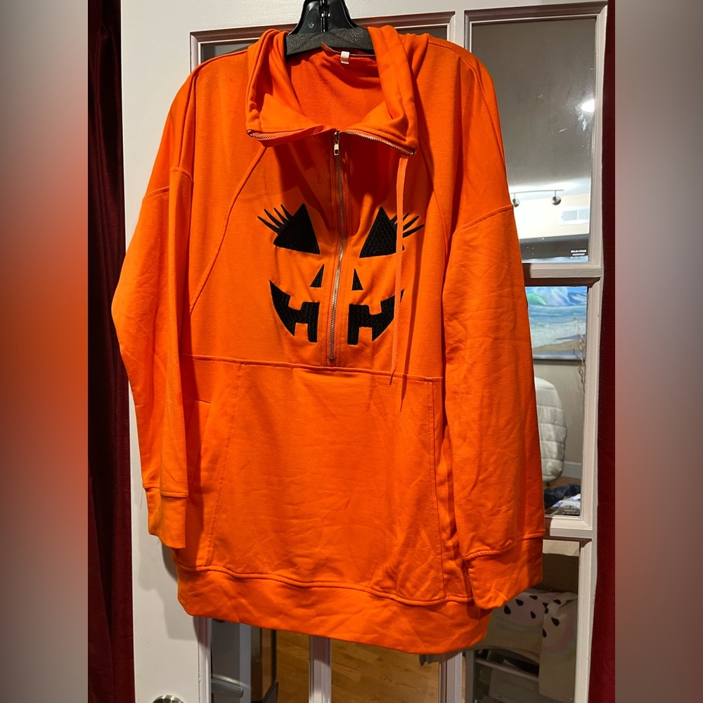 Vibrant Orange XL Hoodie